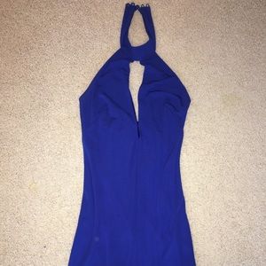Beautiful Royal Blue Halter/Around The Neck Dress