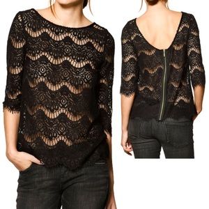 Zara lace top