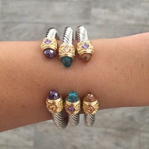 Adorable bracelets stone bangle bracelets 3