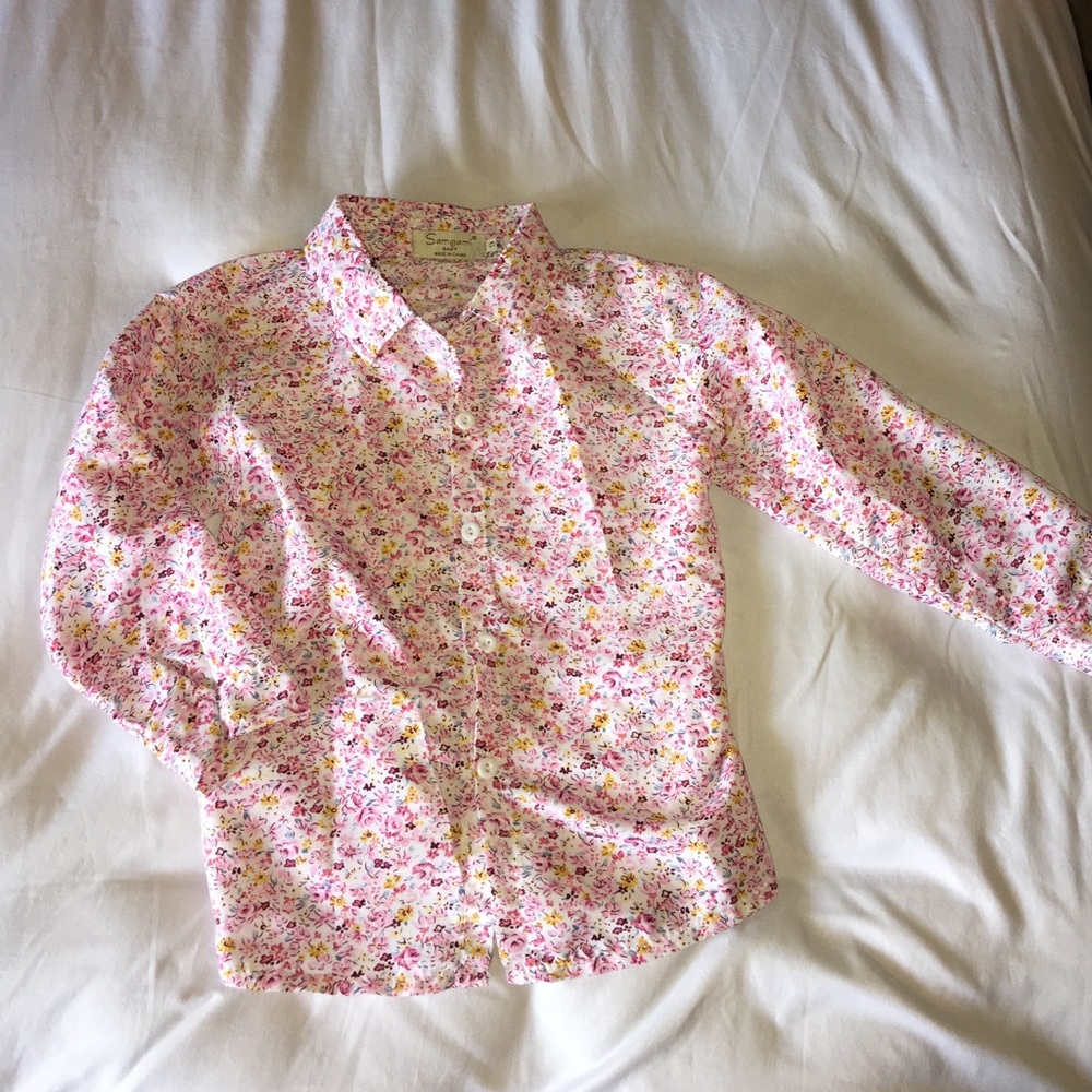 Button Down floral top