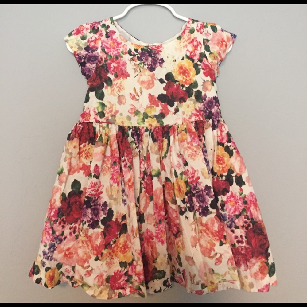 H&M Toddler "Vintage" Flower Dress 1 1/2-2yrs