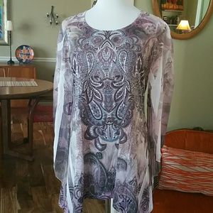 Rose print hi low top