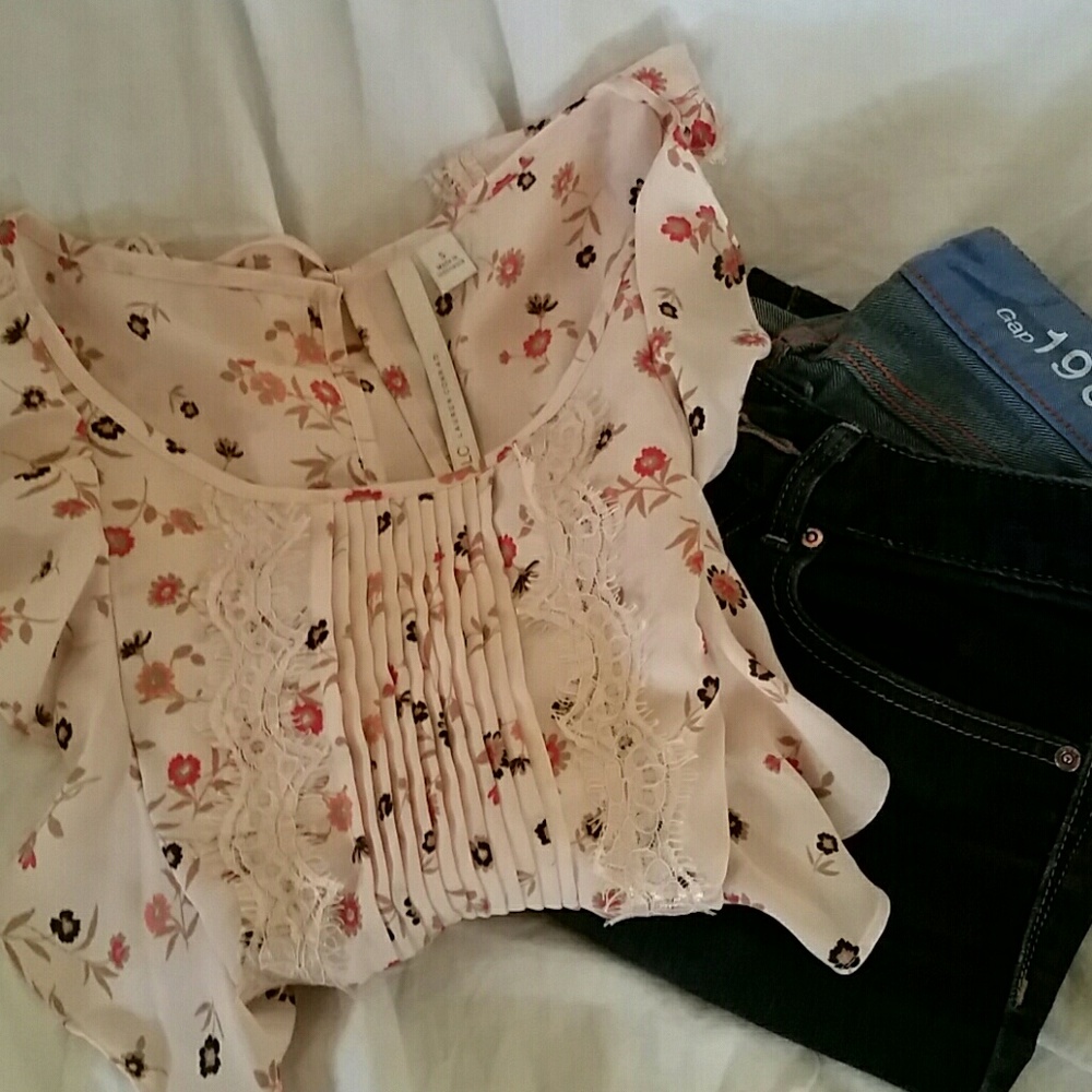 Floral LC Lauren Conrad blouse