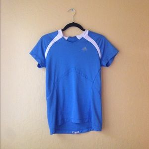 adidas blue exercise shirt
