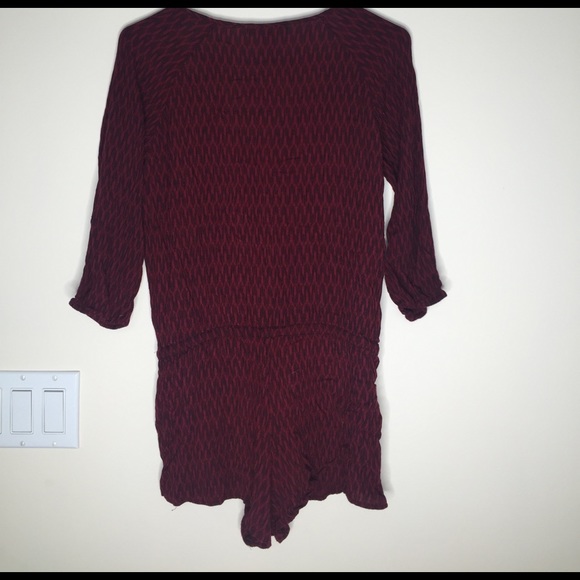 button up 3/4 sleeve romper - Picture 2 of 3