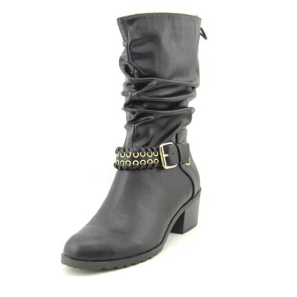 Sodi Jannice Women US 7.5 Black Mid Calf Boot Sodi Jannice Women US 7.5 Black Mid Calf Boot