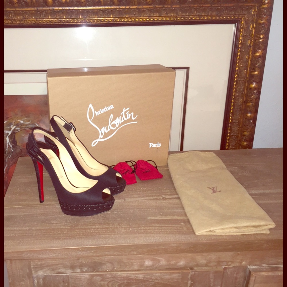 Christian Louboutin  sling back heels