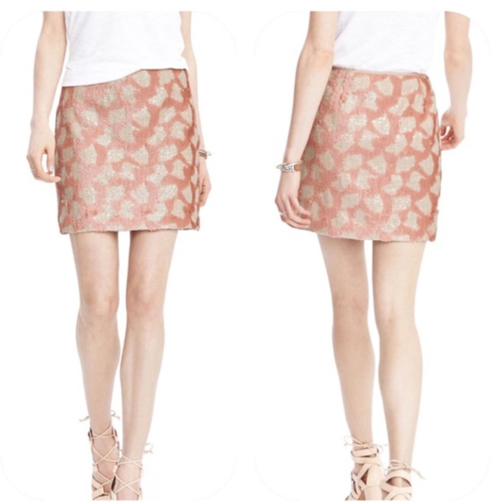 Pastel Sequin mini skirt