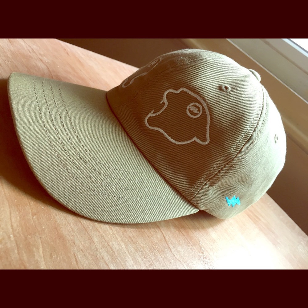 Rare panther tan cream olive facing panthers cap