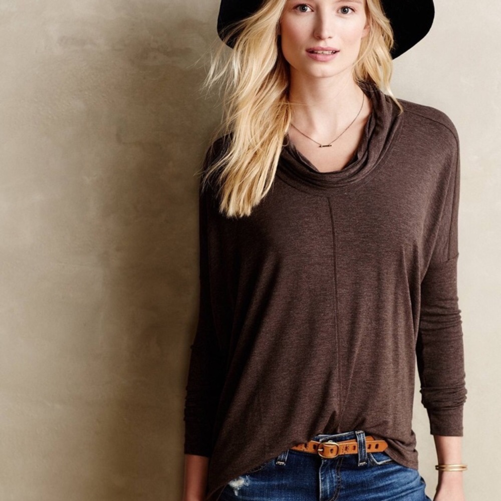 Anthropologie Brown Signe Tunic by Bordeaux