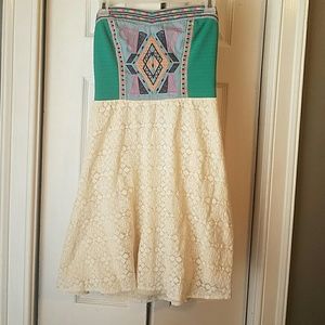 Sleeveless boho dress