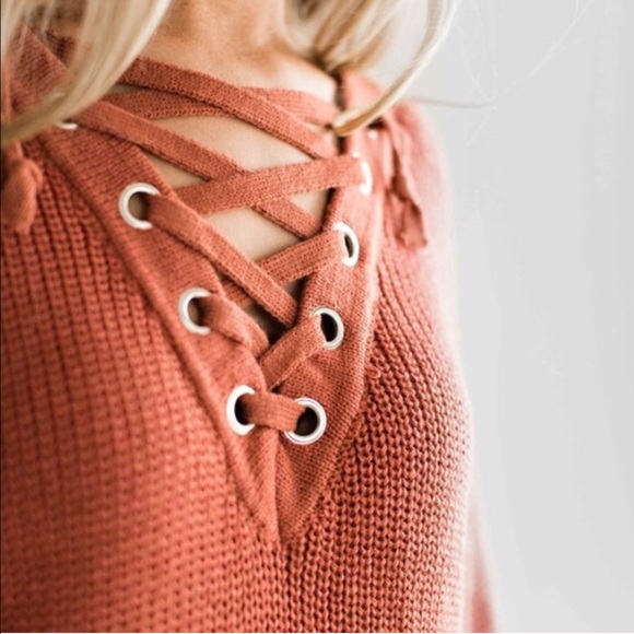 🍁 Lace-Up Seeater 🍁 - Picture 2 of 5