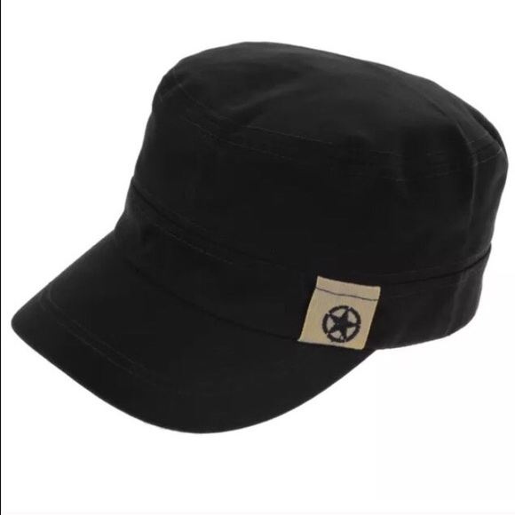Other - Black military style hat