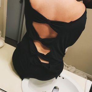 Brandy Melville Tops - Brandy Melville Open Back Oversized Tee Brandy Melville Tops - Brandy Melville Open Back Oversized Tee