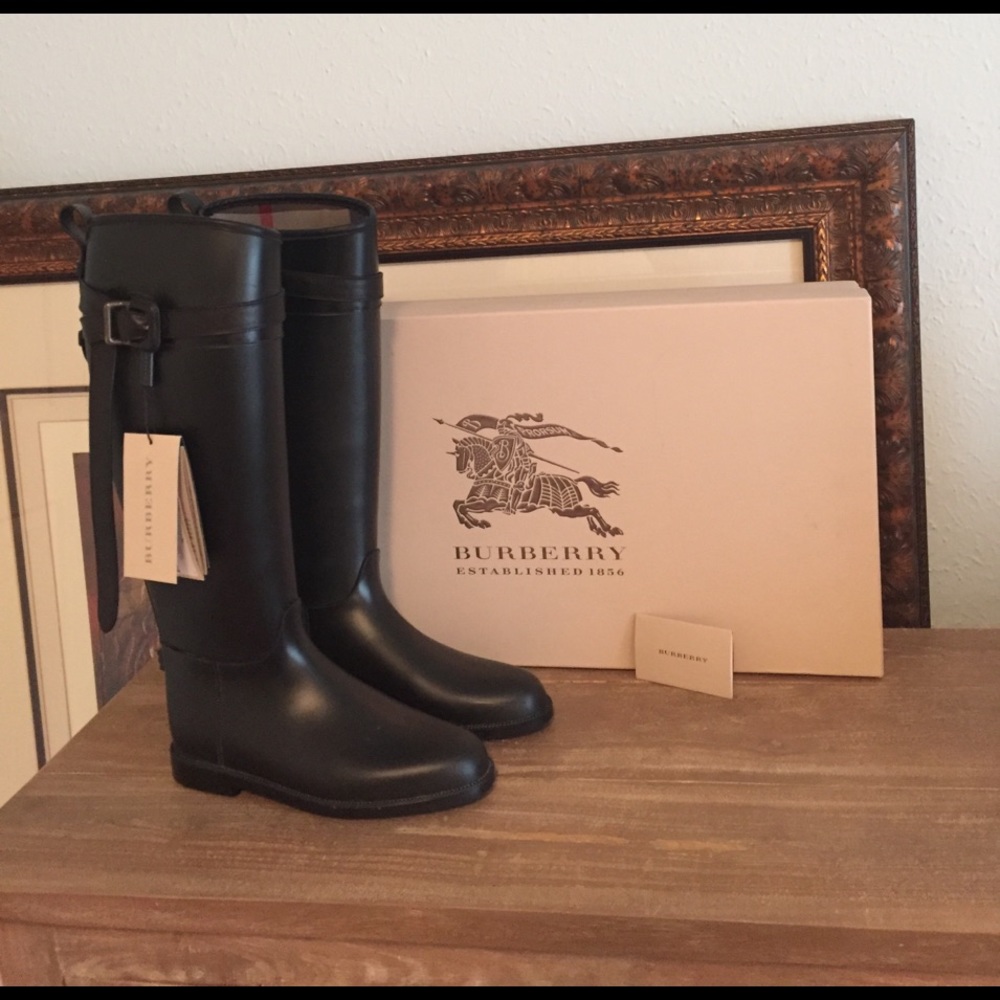 Burberry Riding Rainboot with Belt