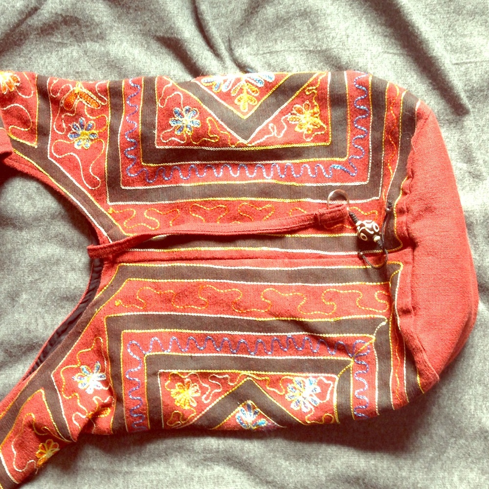 Large cross body bohemian bag