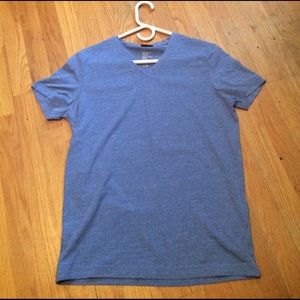 Blue Men's V-neck tee shirt