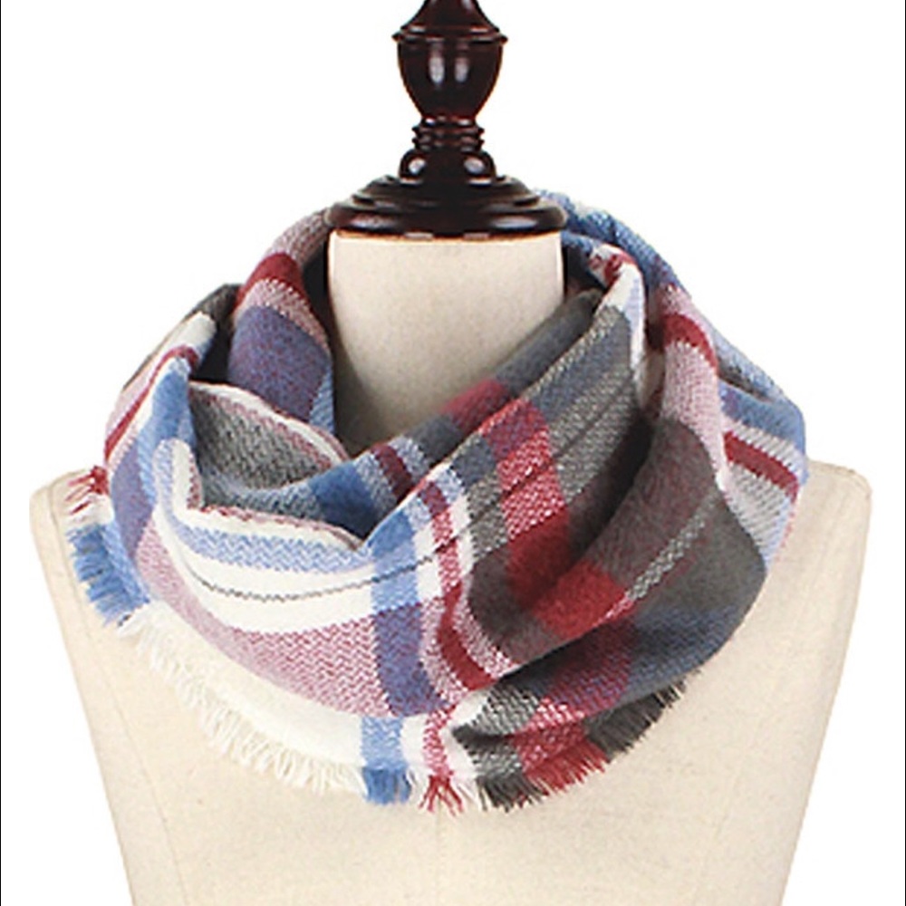 Plaid Infinity Scarf