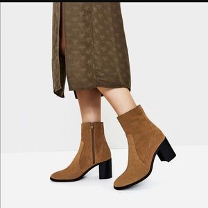 Zara Tan Heeled Boot