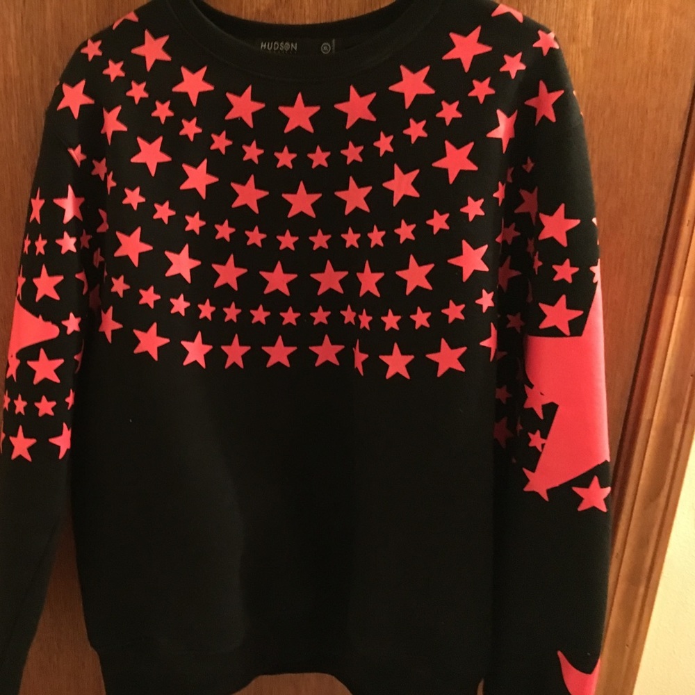 Hudson outerwear sweatshirt, Black and Red - Picture 1 of 2