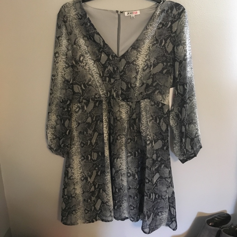 Snake print dress