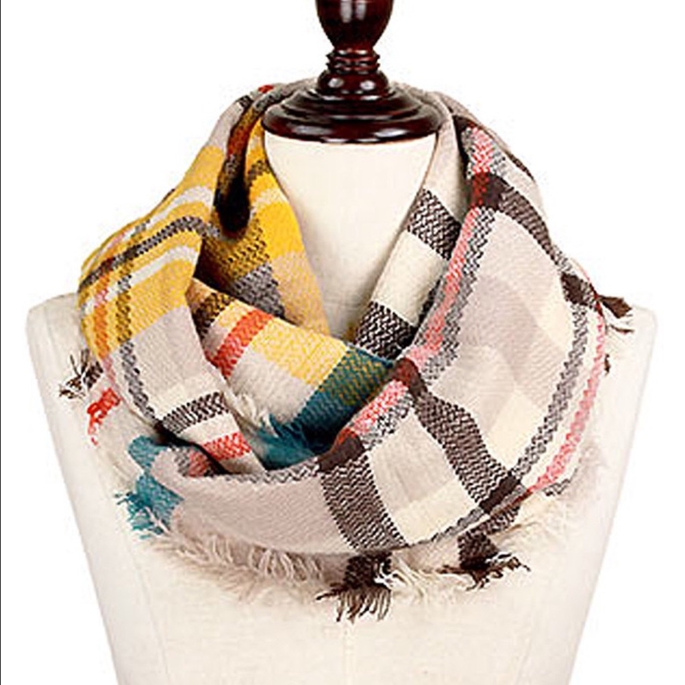 Plaid Infinity Scarf