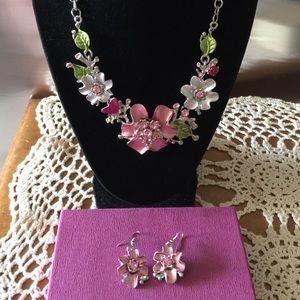 Oil-Drop Flower Jewelry Set