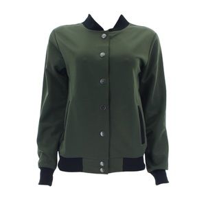 Olive green light bomber jacket