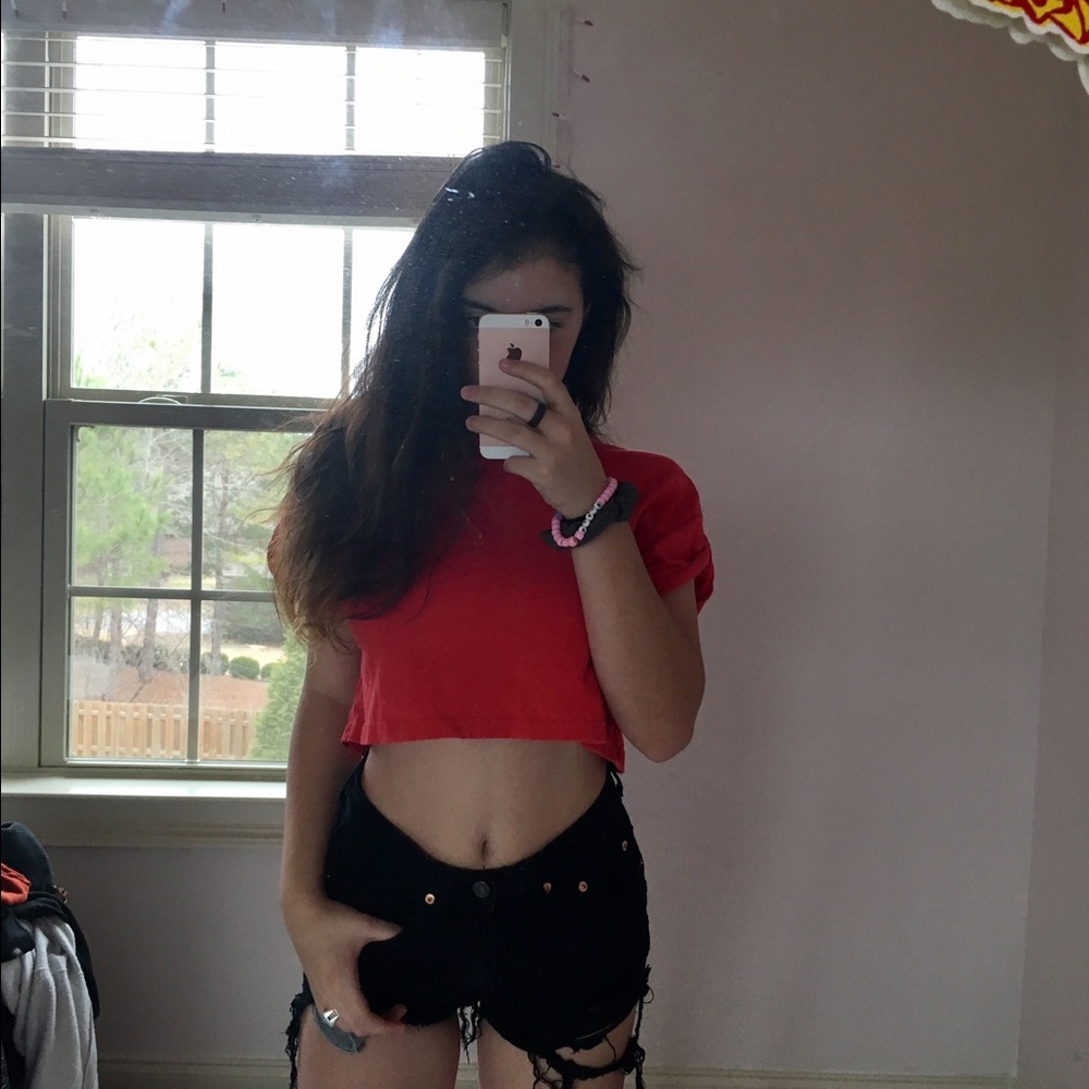 Forever 21 Red Crop Top
