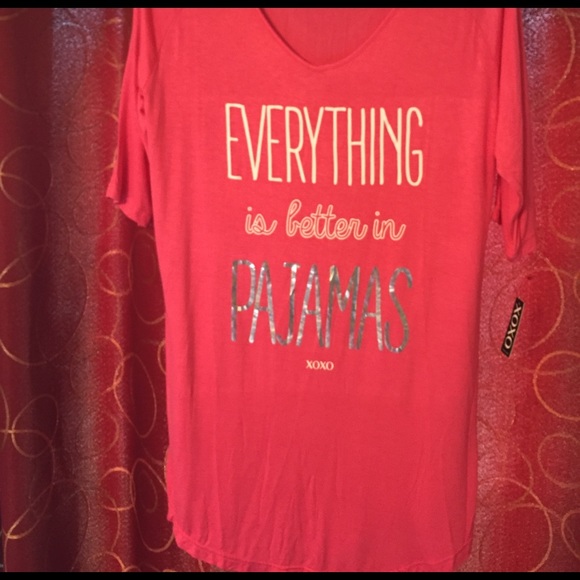 XOXO Other - NWT Women's sleep shirt w/ cute saying -XL