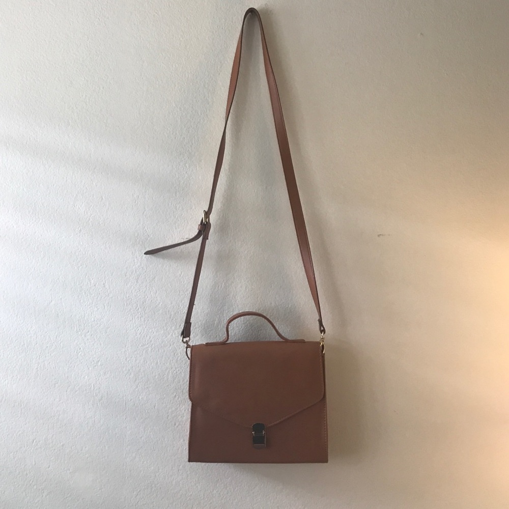 Tan/brown cross body bag- new without tags