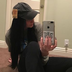 Gray distressed style  hat