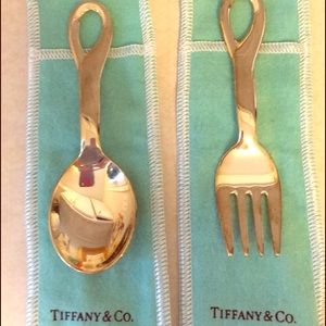 Tiffany & Co. baby fork and spoon set Silver