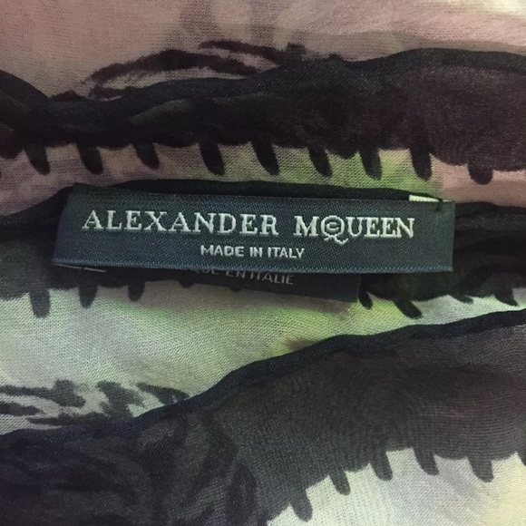 Rare tiger print Alexander McQueen scarf