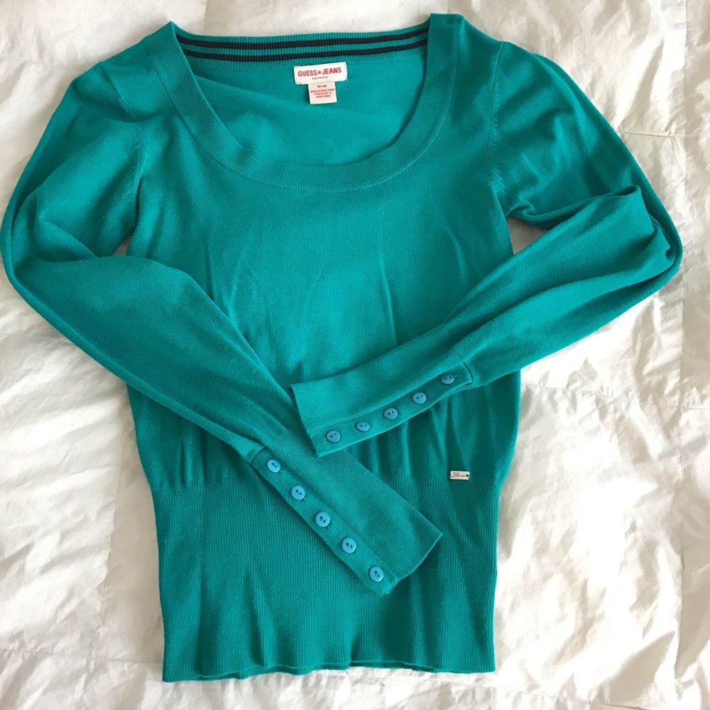 Beautiful Turquoise Guess Sweater!