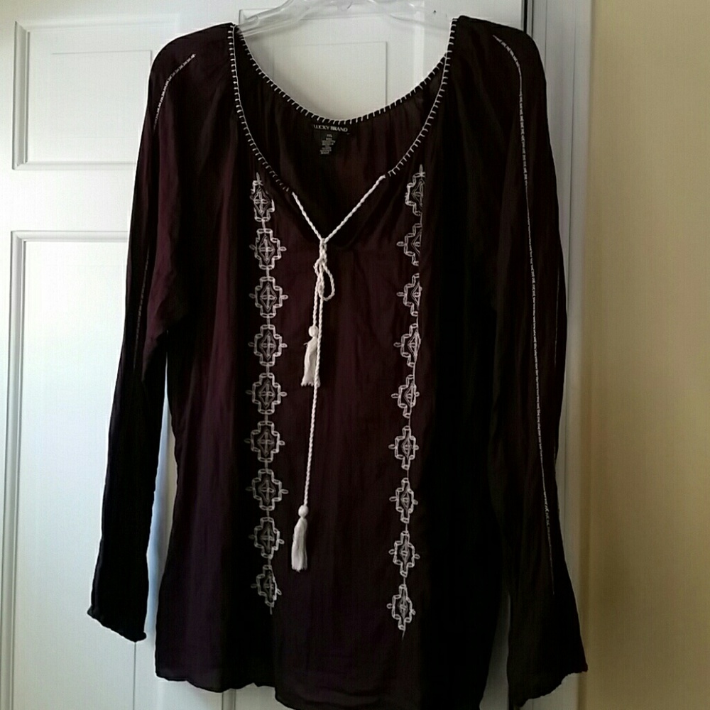 Thin plum colored shirt
