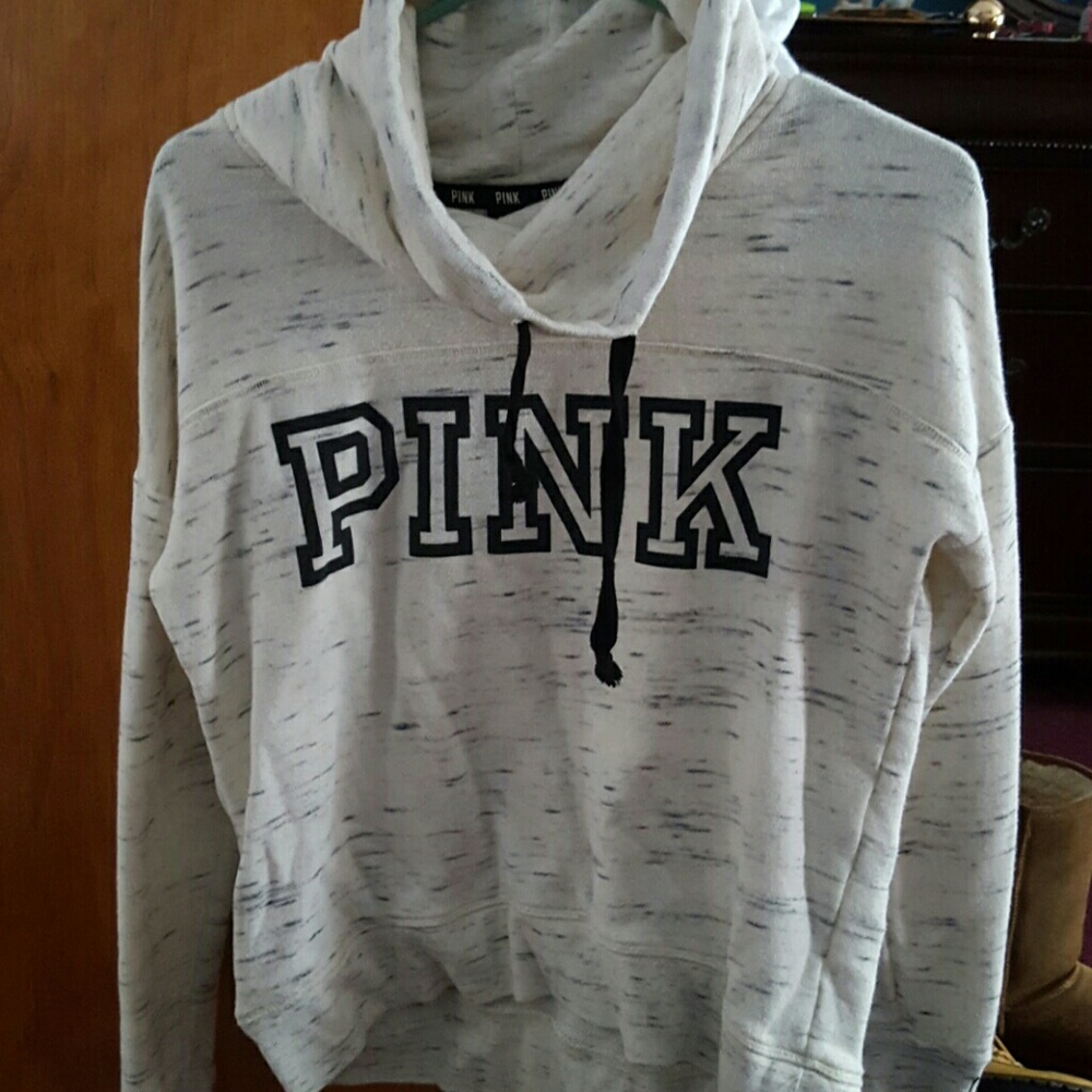 PINK cowl neck sweatshirt!