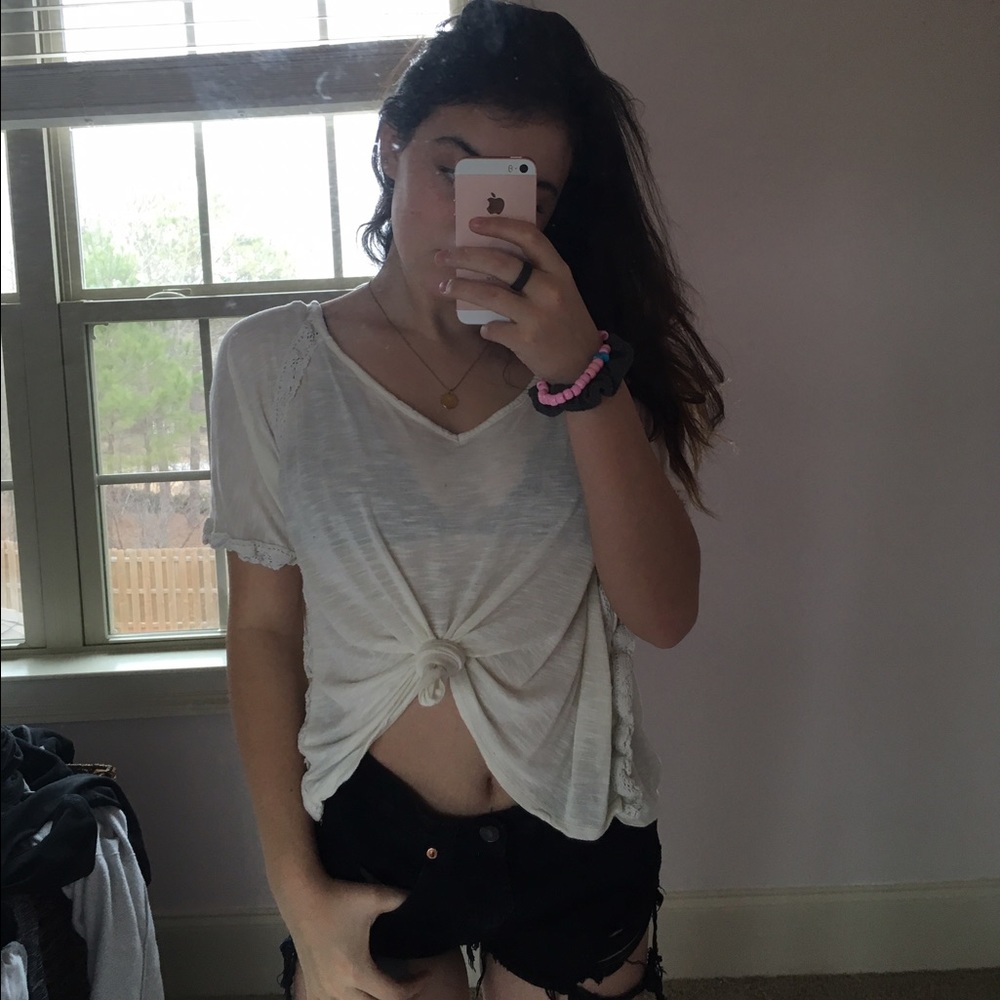 Cream Flowy Top