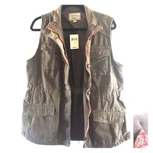 Lucky Brand Green Utility Vest