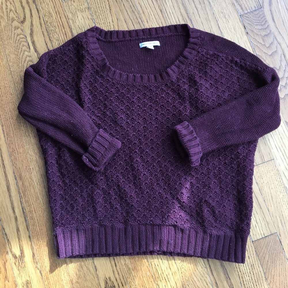 Maroon American eagle sweater