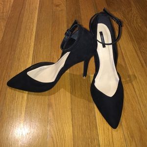 Black Suede Stiletto Heels