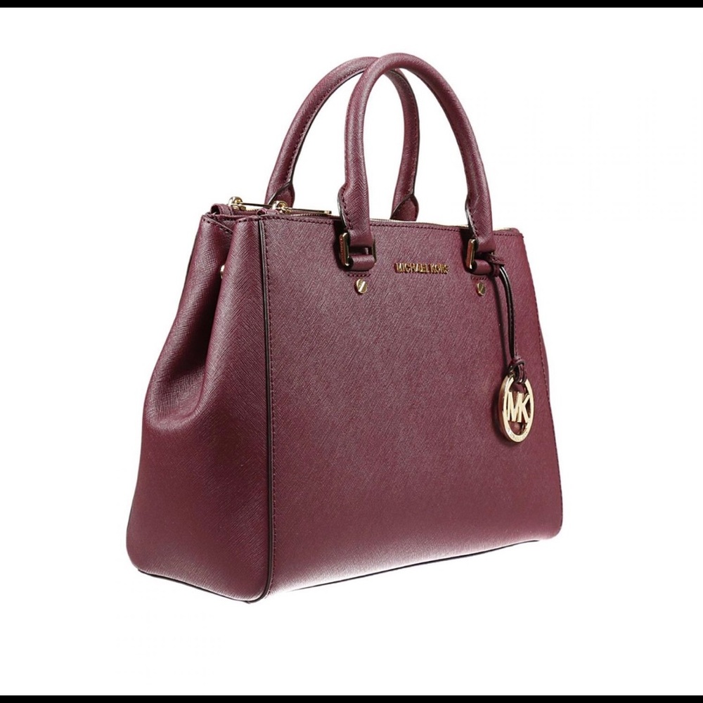 Maroon Michael Kors bag