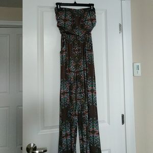 Floral pant romper