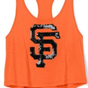Pink Victoria's Secret Sf Giants Crop Tank 🔥