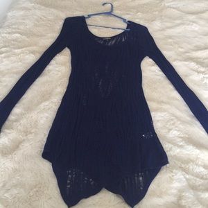 Express cutout knit sweater