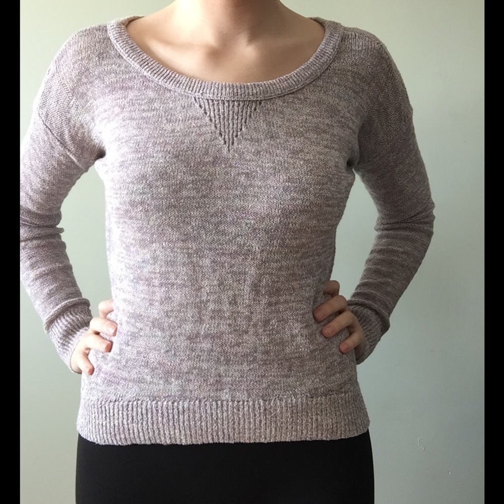 Metallic Purple Sweater