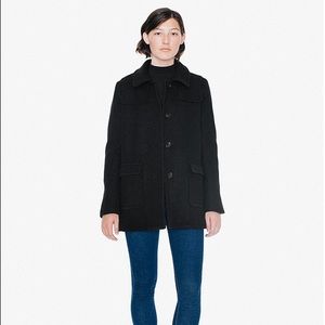American Apparel wool audrey coat - black