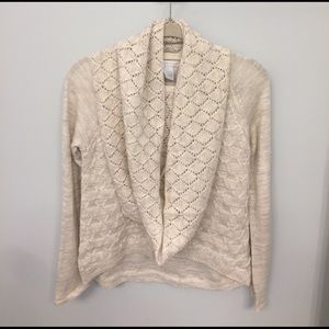 Cream Sweater with Matching Eternity Scarf