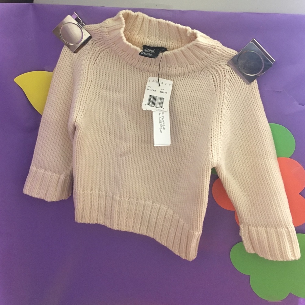 NWT $199 Theory sweater 100% wool 12-18M