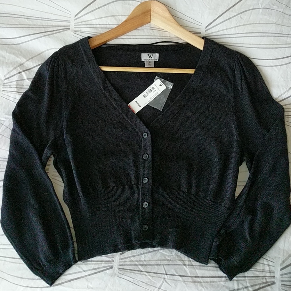Crop top cardigan